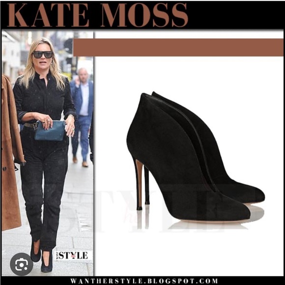 Gianvito Rossi Black Suede Vamp Heels - Size 37 IT - Picture 3 of 17